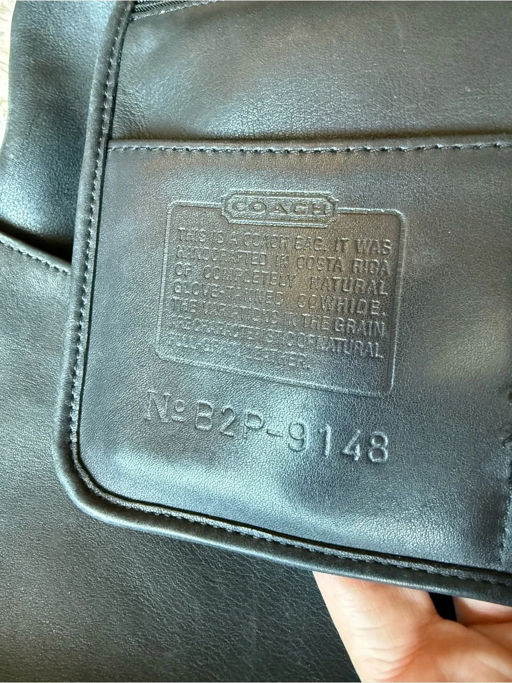 Coach Black Leather Shoulder Bag - Picture 2 of 14